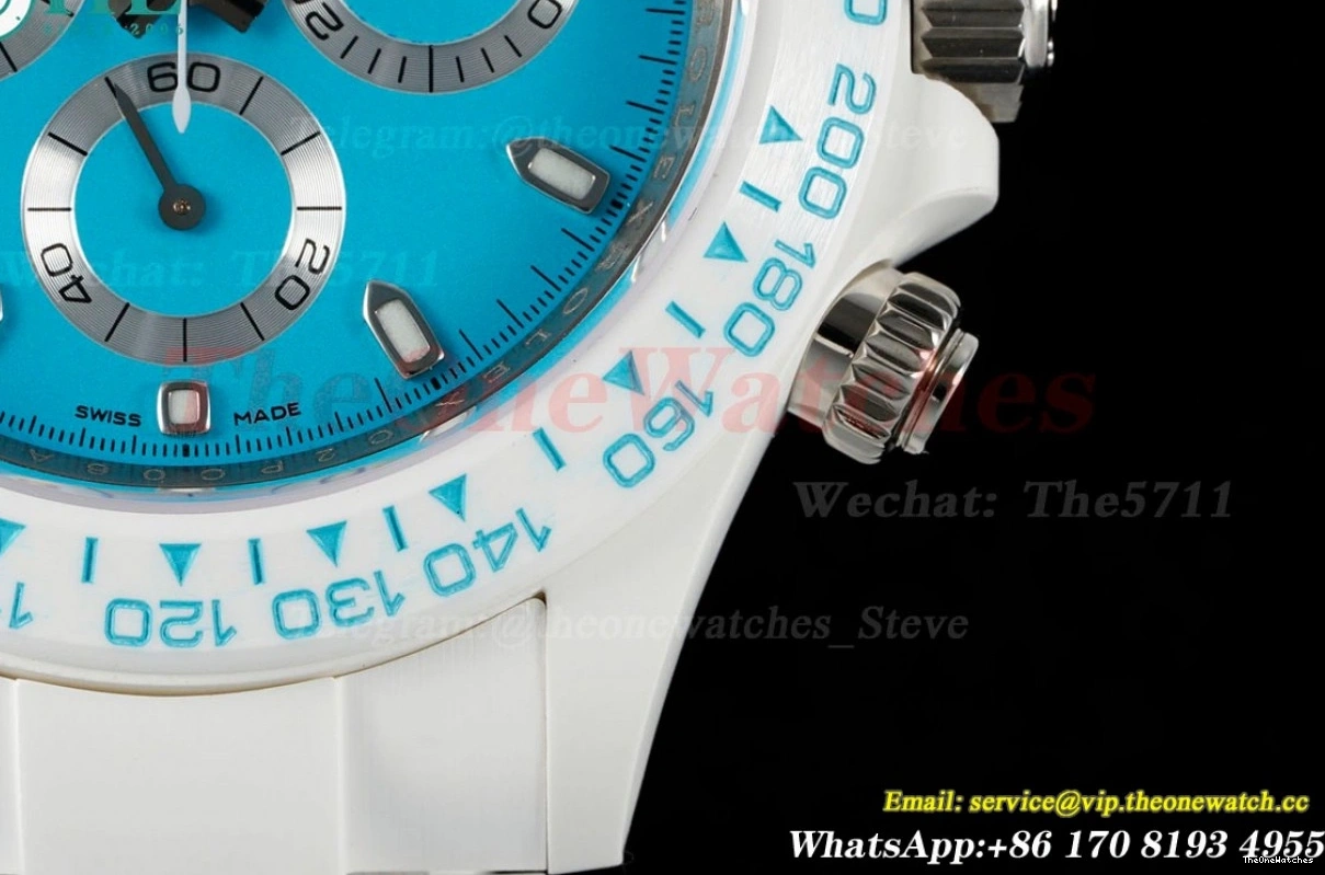 40mm Dial Tiffany Daytona AET Blue ZF SH4130 Cer Cer 0403